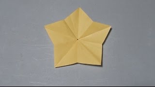 折り紙ランド Vol253 星の折り方 Ver2 Origami How to fold a star Ver2 [upl. by Dann]