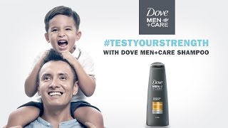 TestYourStrength with Dove MenCare Strengthening Shampoo [upl. by Eniretac]