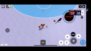 Aimbotting on mobile 😂 Roblox Hoopz [upl. by Ury]