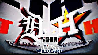 Tigers vs Astros ALWC Game 2  MLB The Show 24 Gameplay Sim [upl. by Burl]