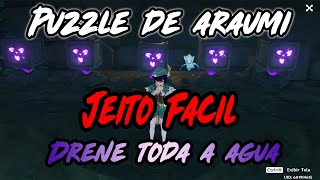 PUZZLE DE ARAUMI  COMO DRENAR A AGUA  INAZUMA  GENSHIN IMPACT [upl. by Llenor]