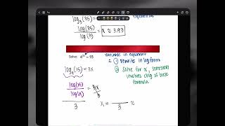 Alg2 Honors E 6A Solve Exp Eqns [upl. by Ahsekat]