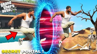 GTA 5  Franklin Travels To Other World Through Mysterious Portal in GTA 5 [upl. by Alverta99]