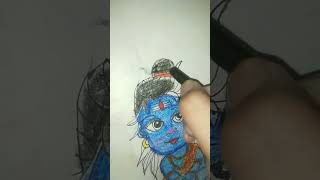 Har har mahadev 🙏🤩😍🥰✨subscribe drawing youtubeshorts [upl. by Notsag]