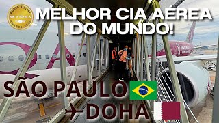 VIAJANDO AO CATAR DURANTE A COPA DO MUNDO SÃO PAULO ✈ DOHA  QATAR AIRWAYS BOEING 777200LR [upl. by Cohleen]