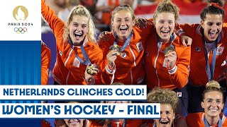 Netherlands beat China in shootout to win the gold in women’s hockey 🏑  Paris 2024 highlights [upl. by Ahsinnor]