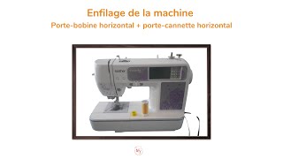 Tuto Enfilage Machine à coudre avec cannette horizontale [upl. by Timmi]