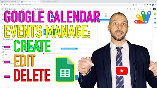 Fogli di Google  Google Calendar Crea Modifica Elimina  Apps Script [upl. by Hsu]