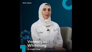 Veneers VS Whitening  Dr Amany Farag  FUH in a Minute [upl. by Nylkcaj804]