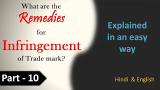 Remedies for Infringement and Passing off of trademark  Trade Mark Act 1999 [upl. by Artus]