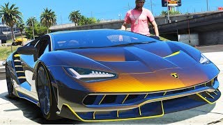 GTA 5 VIDA DE FAMOSO  TUNEI MINHA LAMBORGHINI CENTENARIO  59 [upl. by Yesnek]