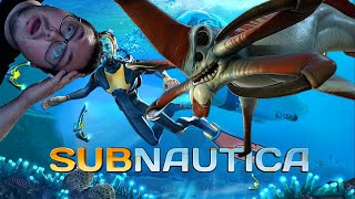 Streamer Mans FIRST TIME Playing Subnautica The Ocean Terrifies Me Part 14 [upl. by Darlleen]