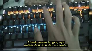 Review Keyboard Gaming Mechanical K550 DIJAMIN TERMURAH [upl. by Cresida]