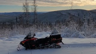 Fairbanks Ak first SNOW😶‍🌫️amp 3rd yr review Skidoo Skandic 600 ACE [upl. by Frerichs]