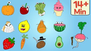 Food Colors Song 3  MORE Food Songs  English Tree TV [upl. by Aisyram]