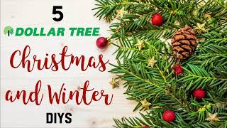 5 Awesome Christmas And Winter Diys You Can Make With Dollar Tree Supplies [upl. by Aleicarg]