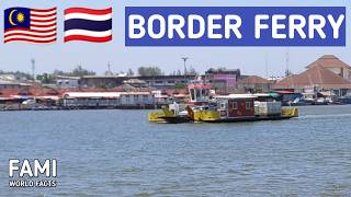 Last River Ferry in Peninsular Malaysia Near Thai Border [upl. by Demott]