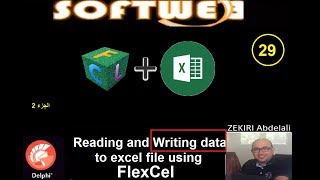 TMS FlexCel write excel file تعلم التعامل مع الاكسل ب [upl. by Midis]