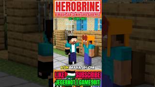 HEROBRINE BERUBAH JADI CEWE BEBARA PITA skibiditoilet minecraft shorts [upl. by Baerl]