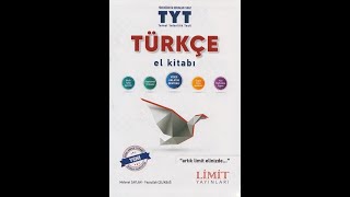 Limit Yayınları TYT Türkçe El Kitabı [upl. by Kenison]