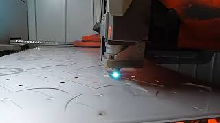 Bystronic 10kw Fiber Laser 11ga SA [upl. by Vanessa]