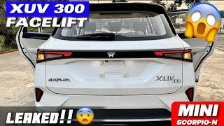 2024 XUV 300 FACELIFT LEAKED 👊 असली शेर तो अब आया है 🦁 XUV300 FACELIFT All Features Revealed ✅ [upl. by Aneerak967]