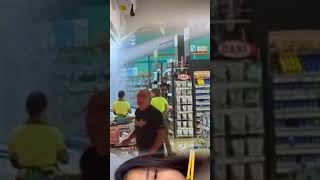 Storm damage and flooding at a supermarket in Ontinyent in Valencia spain spain flood storm [upl. by Acebber]