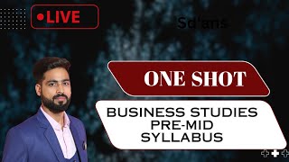 Business studies  Class12  Premid syllabus  One shot [upl. by Busby773]