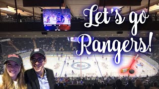 MATCH DE HOCKEY À NEW YORK  Rangers VS Flyers  🏒  Harmony Lu [upl. by Mot538]