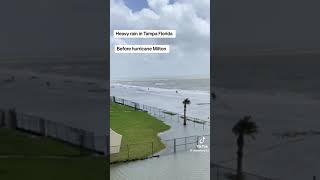 Heavy Rain in Tampa Florida Before Hurricane Milton [upl. by Boarer]