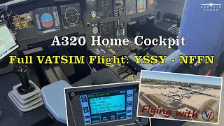 Full VATSIM flight  YSSYNFFN  Oceanic Position Reports  CPDLC  Joining V1 on his Long Haul [upl. by Reichel656]