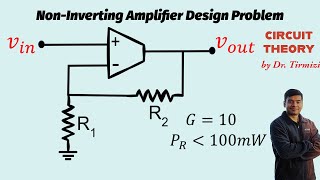 NonInverting Amplifier Design Problem  StepbyStep Tutorial [upl. by Aryn]