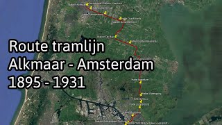 Route stoomtram Alkmaar  Purmerend  Amsterdam [upl. by Ardnuek]