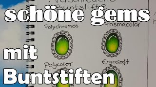 schöne gems kolorieren  Tipps zum Ausmalen  für Zentangles und Ausmalbücher [upl. by Chita]