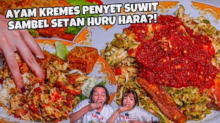 TERSEMBUNYI AYAM KREMES PENYET SUIR SAMBEL SETAN HURU HARA [upl. by Amoakuh]