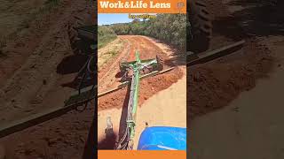 Box blade attachment for tractors levels dirt roads with precision for smooth surfaces [upl. by Lexis]