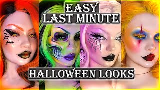 need SPOOKY inspiration WATCH THIS  6 EASY Last Minute Halloween Makeup Ideas [upl. by Liddie]