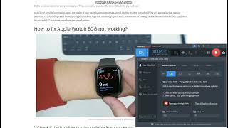 Apple watch ECG not working 7 effective ways how to fix [upl. by Nirhtak]