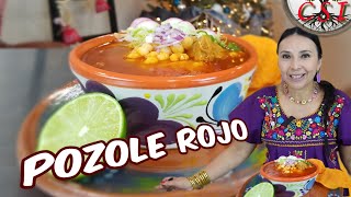 Como Hacer el MEJOR Pozole Rojo con Carne de Puerco [upl. by Camile742]