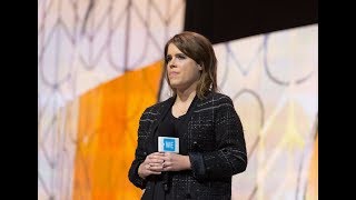 Princess Eugenie and Princess Beatrice speak at WE Day UK 2018 [upl. by Tnecniv949]