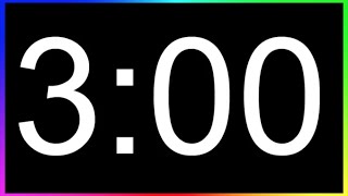 Minuteur 3min ALARME🚨 Compte à Rebours 3 Minutes Minuterie 3 MinutesDécompte 3min [upl. by Yonah]