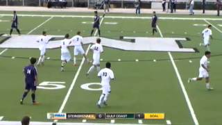 Gulf Coasts Clayton Curvin chips in the first goal of 2013 FHSAA Class 4A Boys Soccer Championships [upl. by Bedwell307]