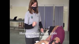 Humeroulnar ulnar glide [upl. by Ahsikcin]