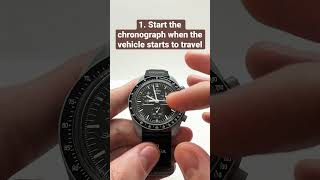 How to use a Tachymeter on a Omega x Swatch Watch [upl. by Tingley]