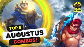 My 5 Best Augustus Combos  Hero Wars Dominion Era [upl. by Witty814]