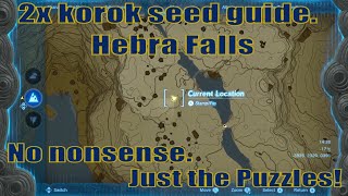 How to get 2x korok seed to partner  Hebra falls guide  Zelda TOTK [upl. by Ahtelra]