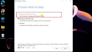 How to Solve Keep Personal Files and Apps Option Greyed Out When Upgrading to latest Windows 11 [upl. by Savitt]