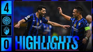 CALHANOGLU ARNAUTOVIC LAUTARO E MEHDI ⚽⚽⚽⚽  INTER 40 STELLA ROSSA  HIGHLIGHTS  UCL 2425 🖤💙 [upl. by Sadiras]