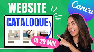 How to Create a Website CATALOGUE  EASY with Canva [upl. by Danni]