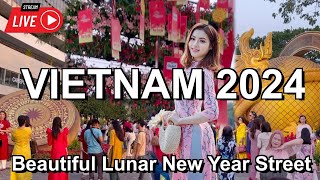 LUNAR NEW YEAR 2024 VIETNAM 🇻🇳Wonderful Lunar New Year Street Ho Chi Minh City 2024 [upl. by Ema]